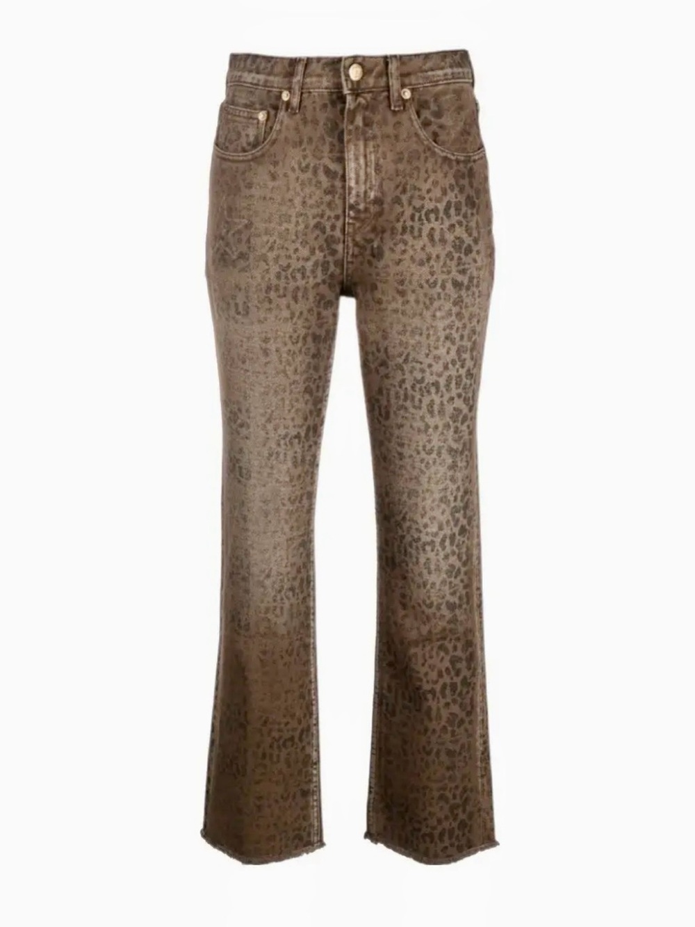 Golden Goose - Iconic Leopard Print Flare Jeans (Very Good Condition)